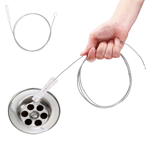 Mygeromon 2 PCS Flexible Drain Brush - Extra Long 59 Inch Cleaner