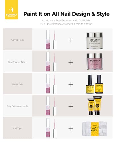 BURANO Holographic Liner Gel Nail Polish with Built-In Brush 8ml LX15