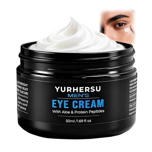 YURHERSU Men's Eye Repair Cream with Aloe and Peptides 1.69 oz