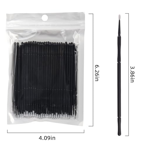 400 Pcs Micro Applicator Brushes for Eyelash Extensions and Makeup