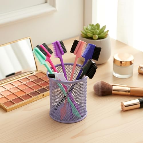 21-Piece Hair Edge Brush and Comb Set, Double-Sided Styling Tools
