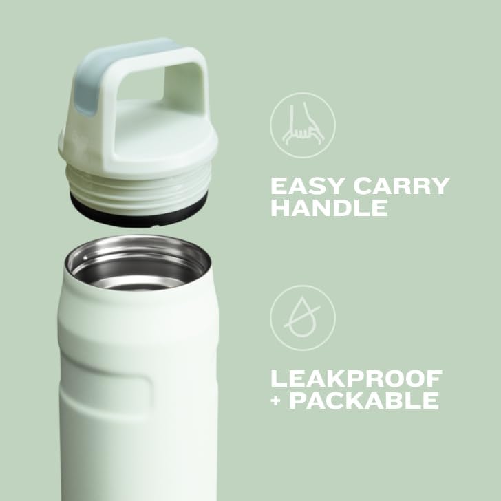 Stanley IceFlow Water Bottle - Lightweight & Leakproof | Wide Mouth Twist Lid | Insulated Stainless Steel | BPA-Free