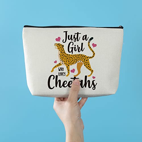 Cheetah Print Makeup Bag - Waterproof Travel Cosmetic Organizer