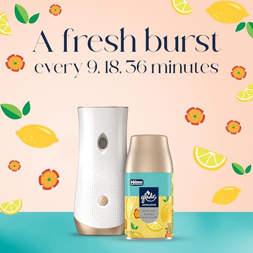 Glade Lemon Zest & Poppy Automatic Spray Refill 6.2 Oz