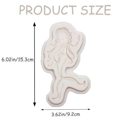 Mermaid Silicone Mold for Fondant, Chocolate, and Cake Decoration