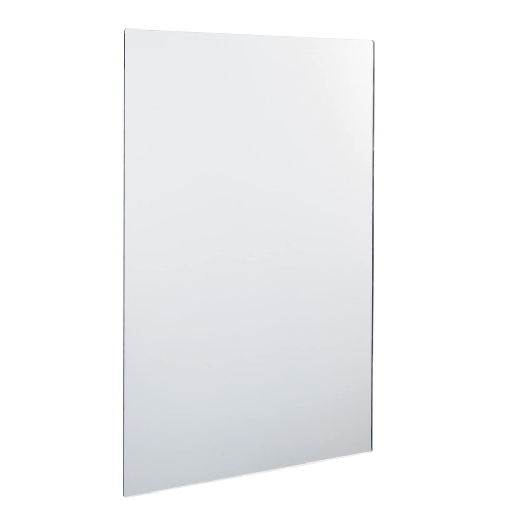 Bright Creations Acrylic Mirrors for Wall - 17 x 11 in, 2 Pack, Clear, Modern - Shatterproof Frameless Mirror Tiles - Bathroom, Bedroom, Kitchen & Home Gym