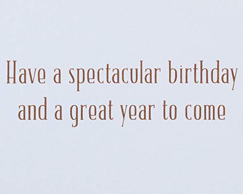 Papyrus Spectacular Birthday Card for Him - Forest Waterfall Design