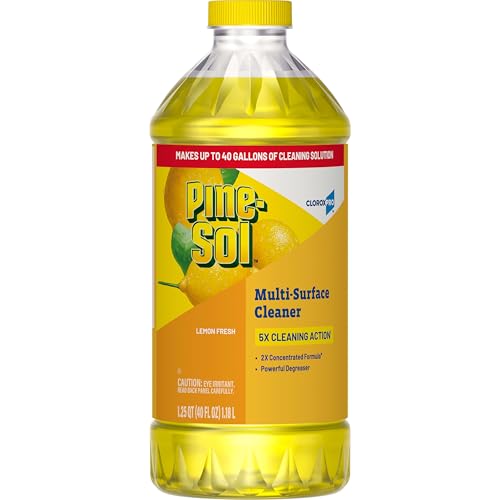 Pine-Sol Multi-Surface Cleaner, Lemon Fresh, 40 oz - Professional Strength