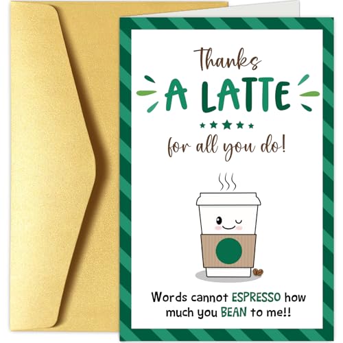 Funny Coffee Thank You Card for Boss - Pun Appreciation Card