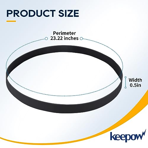 KEEPOW Vacuum Belt 440005536 for Hoover Dual Power Max Carpet Cleaners (2 Pack)