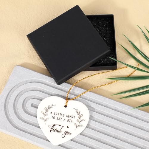 2pcs Ceramic Heart Plaque Set - Thank You Friendship Gift