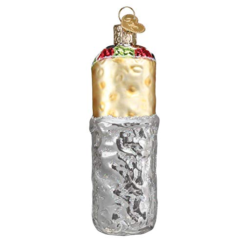 Handcrafted Glass Burrito Christmas Tree Ornament - Festive Holiday Decor