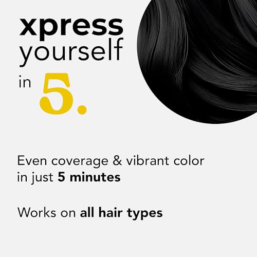 Motions Xpress Permanent Hair Color Shampoo Natural Black 0.84 Oz