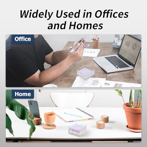 3x3 Acrylic Sticky Note Holder - Clear Desk Organizer for Office