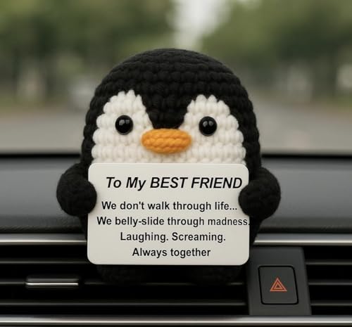 Handmade Crochet Mini Penguin Doll - Positive Gifts for Best Friends