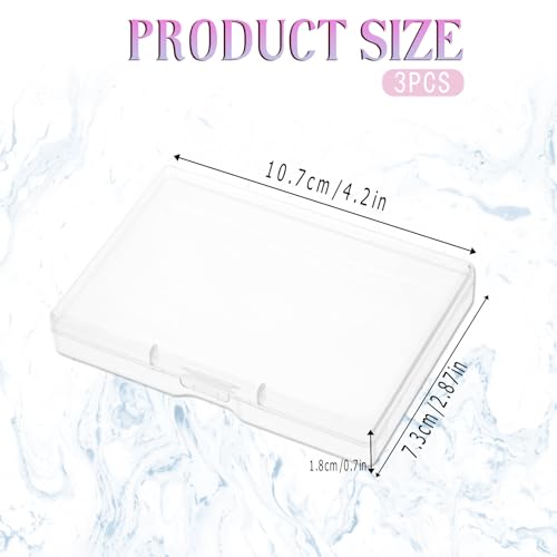 KALIONE 3-Piece Portable Travel Cotton Pad Holder Set
