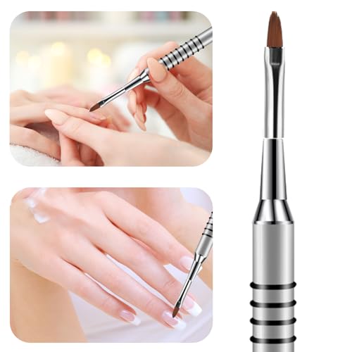 Kolinsky 3D Acrylic Nail Art Brushes Set - Size 2 Flower Painting Pens (2 Pcs)