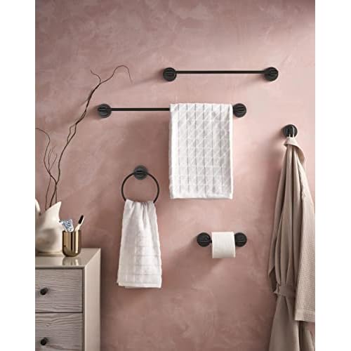 Moen DN0703BL Iso Single Modern Robe Hook, Matte Black