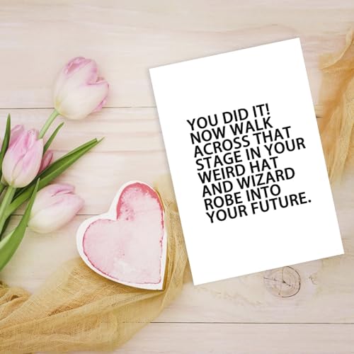 Funny Graduation Card with Envelope for Class of 2025