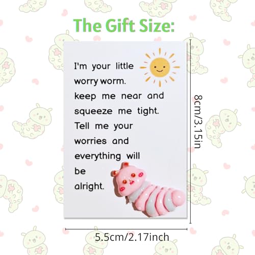 YOJO Pocket Hug Worm with Greeting Card - Emotional Support Gift