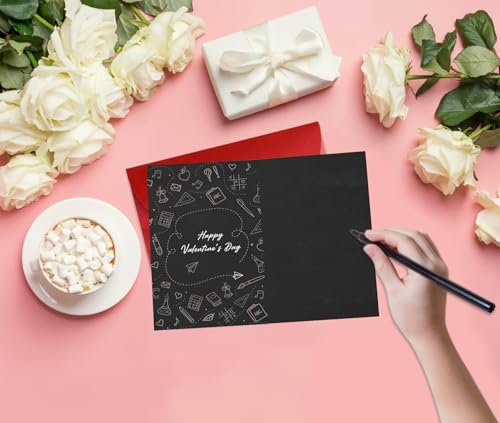 Teacher Valentine's Day Card with Envelope - Thank You Gift