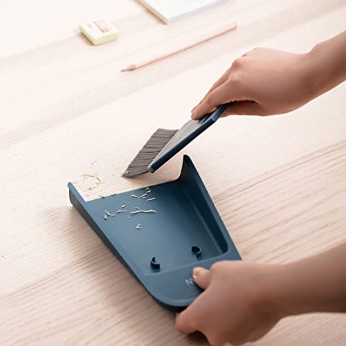 Gray Mini Hand Broom and Dustpan Set - 3 in 1 Cleaning Tool