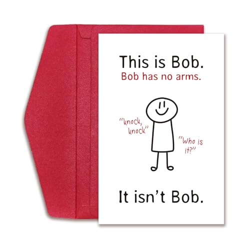 Hilarious Bob Joke Birthday Card for Men and Women