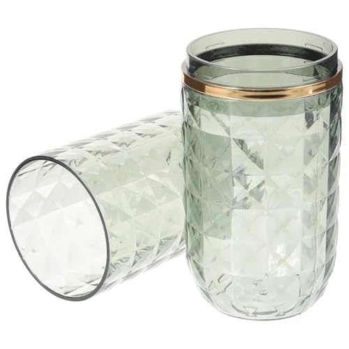 Awleynz Green Travel Toothbrush Holder with Cover & Cup - Bathroom Organizer