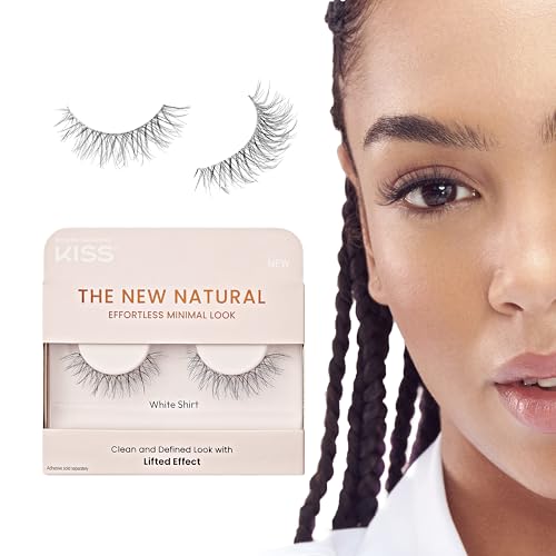 KISS The New Natural False Eyelashes 12mm Reusable Strip Lashes