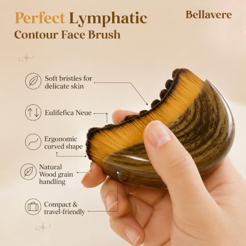 Bellavere Lymphatic Drainage Face Massager & Contour Dry Brush