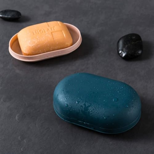 Portable Travel Soap Case with Lid - 2 Pack Soap Saver for Camping & Gym