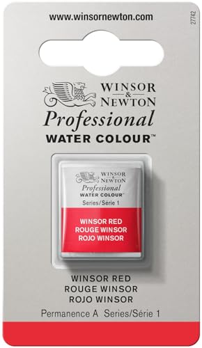 Winsor & Newton Professional Watercolor Half Pan - Winsor Red