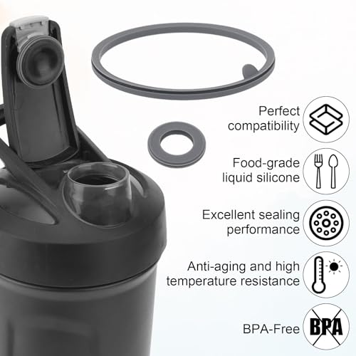 8pcs Silicone Lid Gasket Replacement for BlenderBottle Strada Shaker Cup