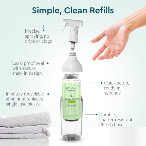 Puracy Plant-Powered All-Purpose Cleaner - Green Tea & Lime, 14.4 fl oz