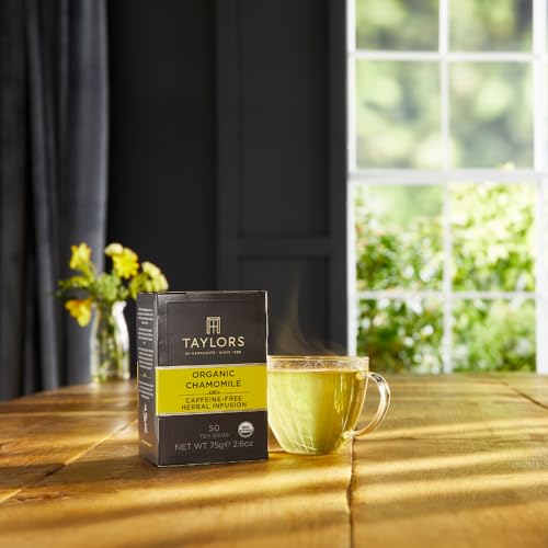 Taylors of Harrogate Organic Chamomile Herbal Tea, 50 Bags