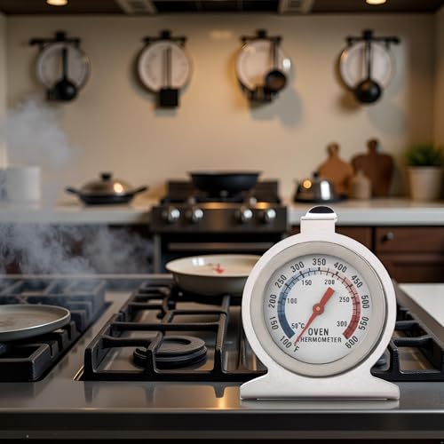 Stainless Steel Oven Thermometer 50-300°C | Instant Read Cooking Tool