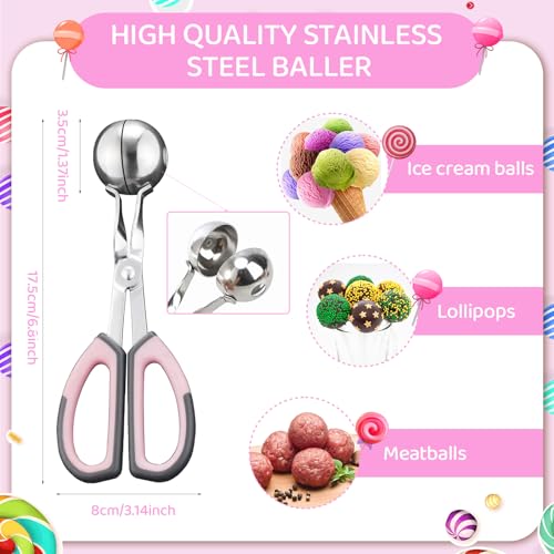 SULICRE 302-Piece Cake Pop Making Kit - Pink Decorating Pen & Scooper