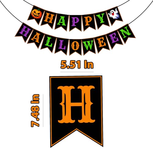 Happy Halloween Banner, Thick Cardstock Party Decoration Supply