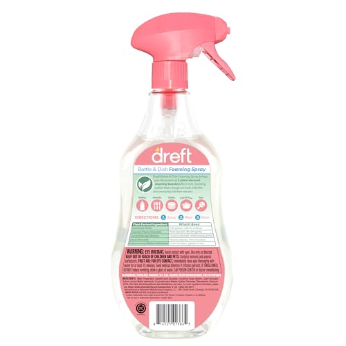 Dreft Foaming Baby Bottle and Dish Cleaning Spray, 18 Fl Oz