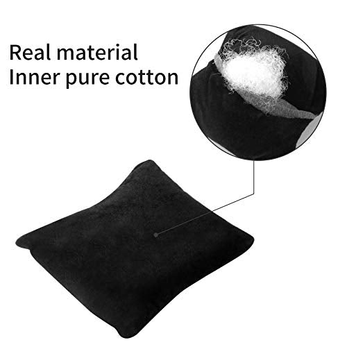 Black Velvet Bracelet & Watch Pillow Displays - Set of 6