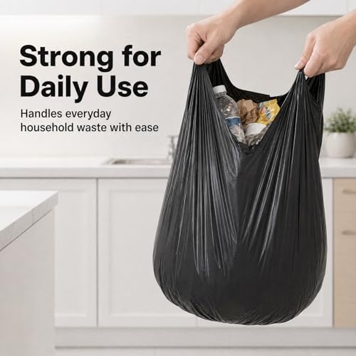 Eco-Friendly 4 Gallon Heavy Duty Trash Bags, 105 Count