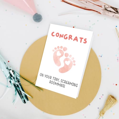 Cute Baby Shower Card for New Parents - Congratulations Gift