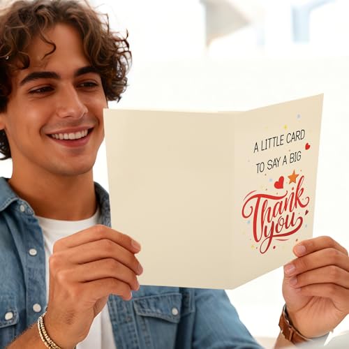 XIHIRCD Funny Thank You Card with Envelope - Creative Appreciation Gift