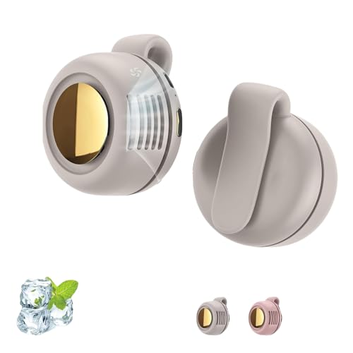 Portable Bladeless Clip-On Fan - Rechargeable White Mini Fan