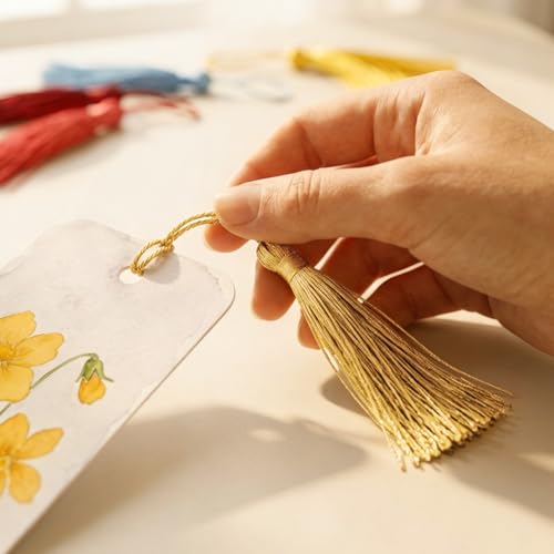 20 Color Mini Tassel Set for Bookmark Crafting – 100pcs Mix