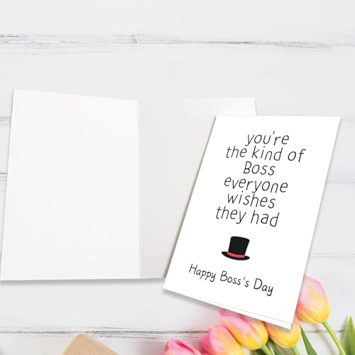 Funny Boss's Day Card for Him/Her - Heartfelt Appreciation Gift