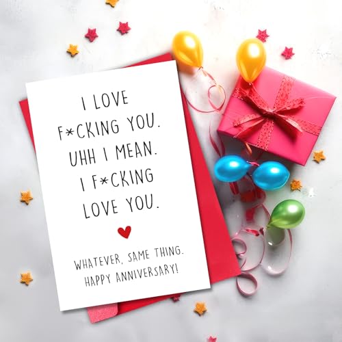 Funny Anniversary Card for Husband & Wife - Hilarious Adult Humor