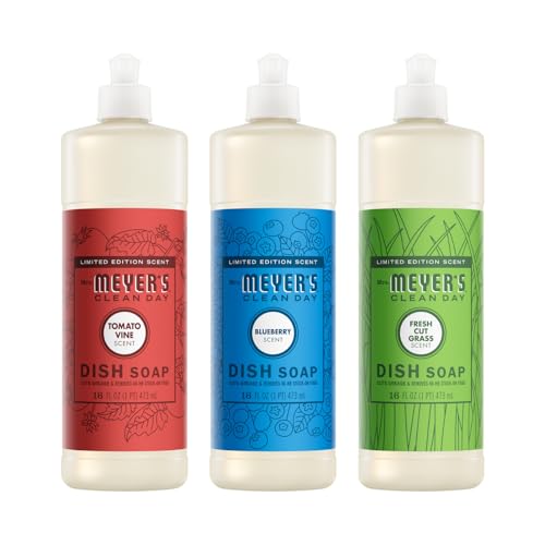 Mrs. Meyer's Clean Day Dish Soap, Garden Harvest Trio, 16 Fl Oz (Pack of 3)