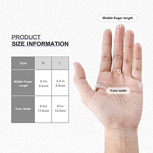 DABOGOSA TPE Disposable Gloves, Latex-Free Plastic Gloves, Large, 100 Pack