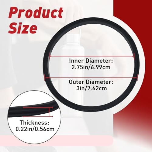 8 Pcs 20 Oz Replacement Lid Seal Gaskets for Yeti Rambler, Rubber O-Ring Cup Lid Seals Compatible with Yeti Stainless Steel Insulated Tumbler